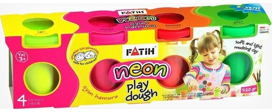 FATİH OYUN HAMURU 4 RENK NEON 50065- 