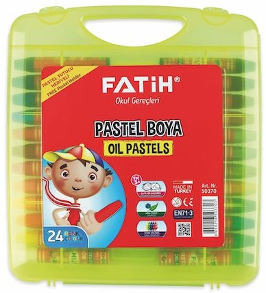 FATİH PASTEL BOYA 24 RENK KİNG SİZE ÇANTALI 50370- 