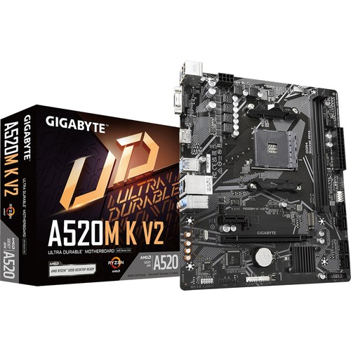 GIGABYTE A520M K V2 DDR4 5100Mhz(OC) HDMI M.2 mATX AM4