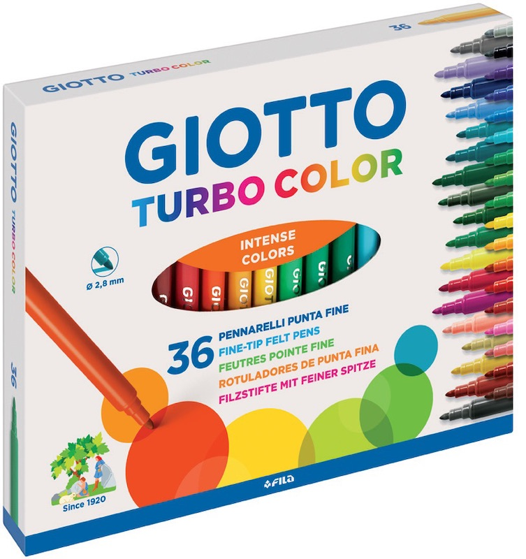 GIOTTO KEÇELİ KALEM TURBO COLOR 36 LI 418000- 