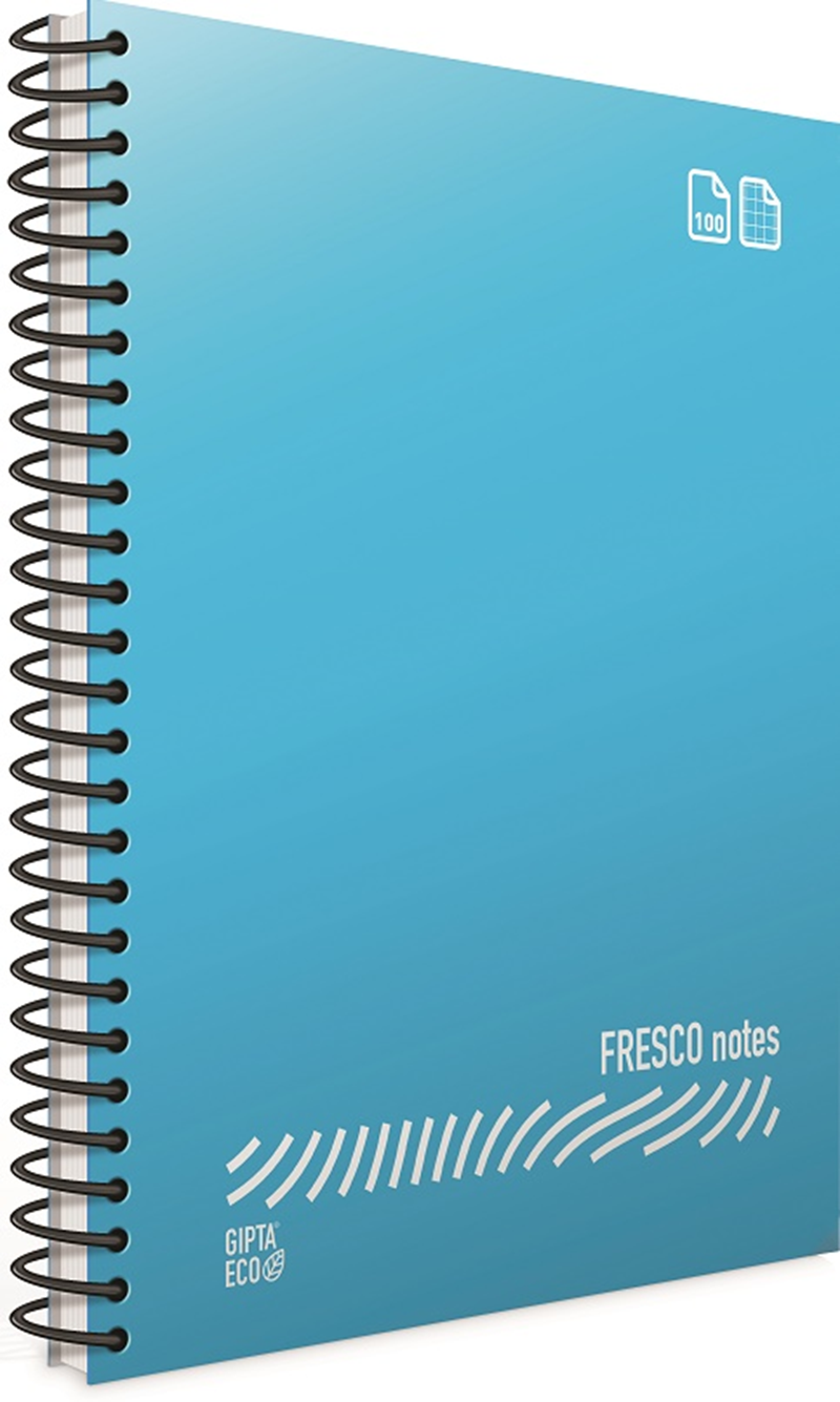 GIPTA DEFTER EKO FRESCO A4 SPİRALLİ PP KAPAK 96YP. ÇİZGİLİ 4935- 