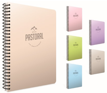 GIPTA DEFTER PASTORAL A4 SPİRALLİ PP KAPAK 144 YP. ÇİZGİLİ 5550- 