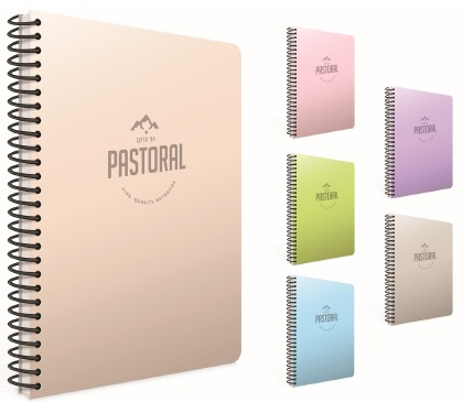 GIPTA DEFTER PASTORAL A4 SPİRALLİ PP KAPAK 160 YP. ÇİZGİLİ 5552- 