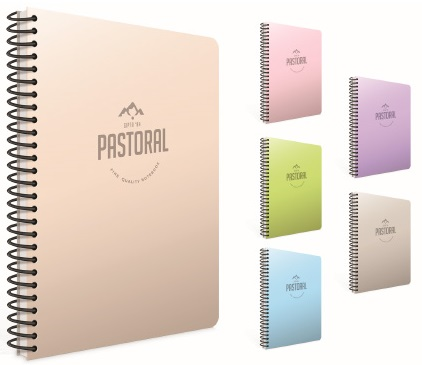 GIPTA DEFTER PASTORAL A4 SPİRALLİ PP KAPAK 200 YP. ÇİZGİLİ 5554- 