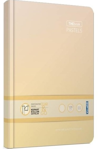 GIPTA DEFTER THEBOOK PASTELS 20x28 İPLİK DİKİŞLİ SERT KAPAK 120 YP. ÇİZGİLİ 3302- 