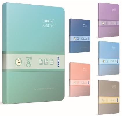 GIPTA DEFTER THEBOOK PASTELS 20x28 İPLİK DİKİŞLİ SERT KAPAK 296 YP. ÇİZGİLİ 3483- 