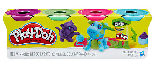 HASBRO PLAY-DOH OYUN HAMURU 4 LÜ (PRM)448GR B5517- 