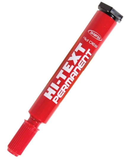 HI-TEXT PERMANENT MARKER YUVARLAK UÇ 830PBK KIRMIZI- 