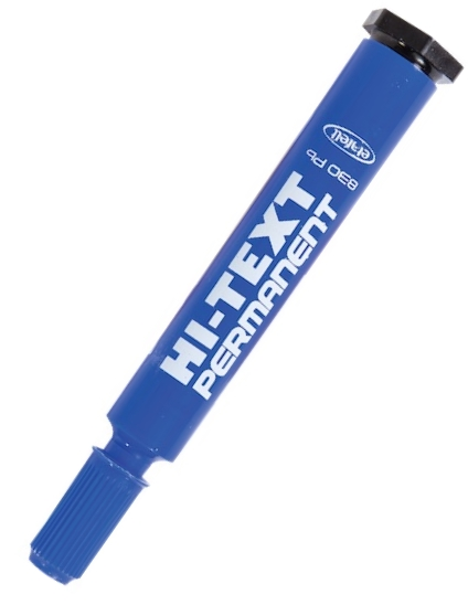 HI-TEXT PERMANENT MARKER YUVARLAK UÇ 830PBM MAVİ- 