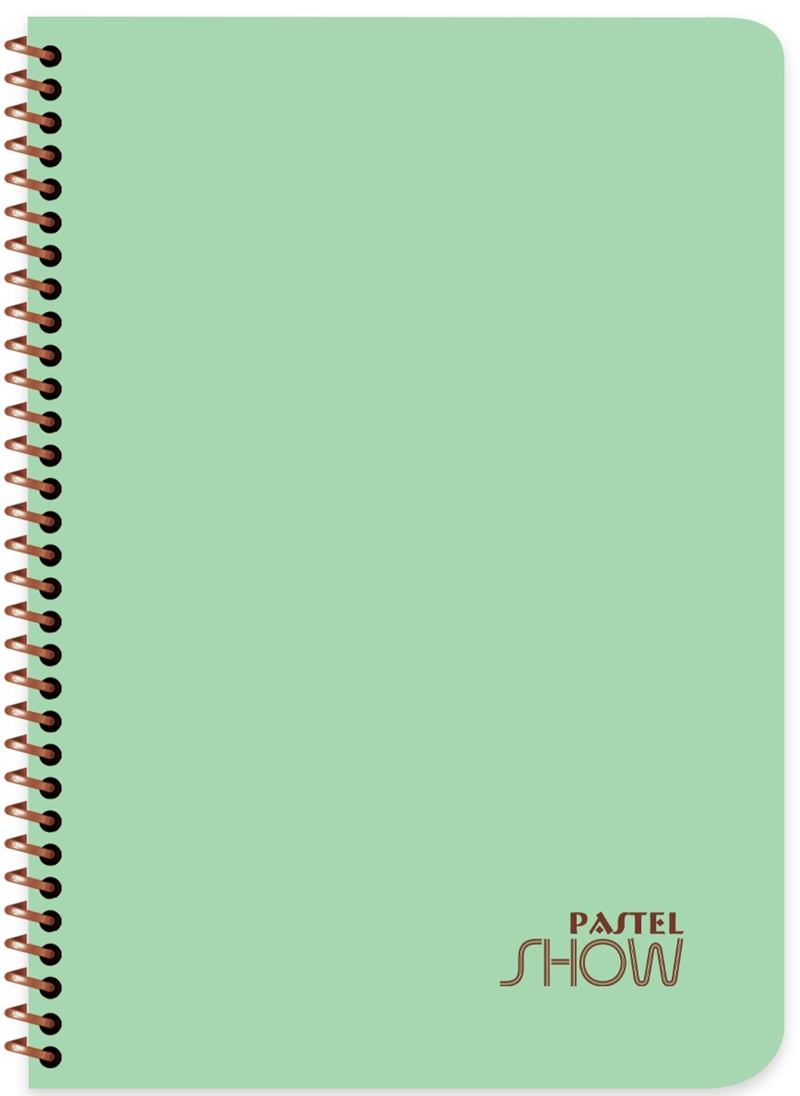 KESKİN DEFTER PASTEL SHOW A4 SPİRALLİ PP KAPAK 120 YP ÇİZGİLİ 324451-99 