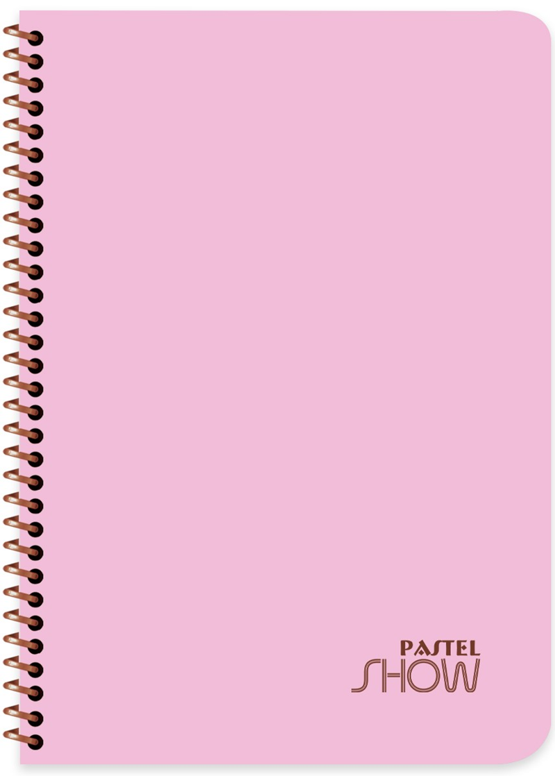 KESKİN DEFTER PASTEL SHOW A4 SPİRALLİ PP KAPAK 72 YP ÇİZGLİ 324411-99 