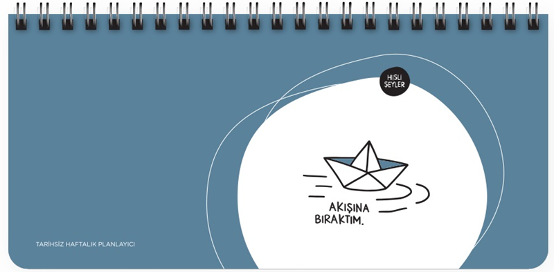 KESKİN PLANNER 13x27 HİSLİ ŞEYLER SPİRALLİ STICKERLI 830181- 