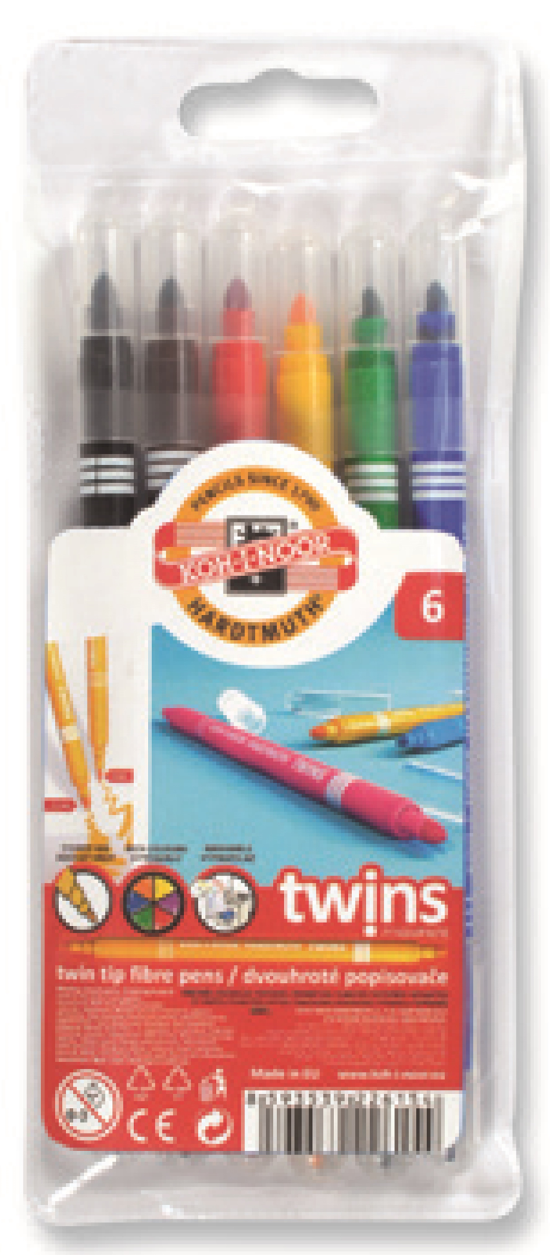 KOHINOOR SET FİBRE PENS 1023 12 TWİN 7710-23AB02TE- 