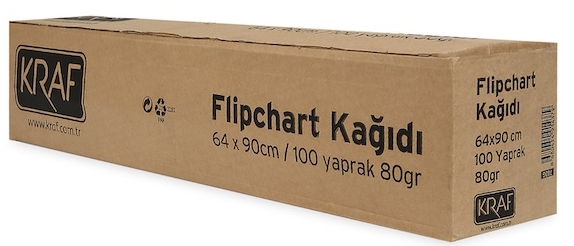 KRAF FLIPCHART KAĞIDI RULO 64x90cm 100 YP 702G- 