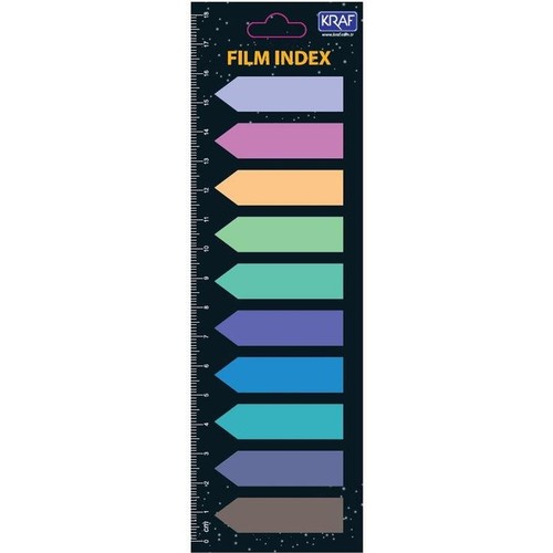 KRAF INDEX FILM (PP) 12x44MM OK ŞEKİLLİ 10 RENK X 20YP 51245- 