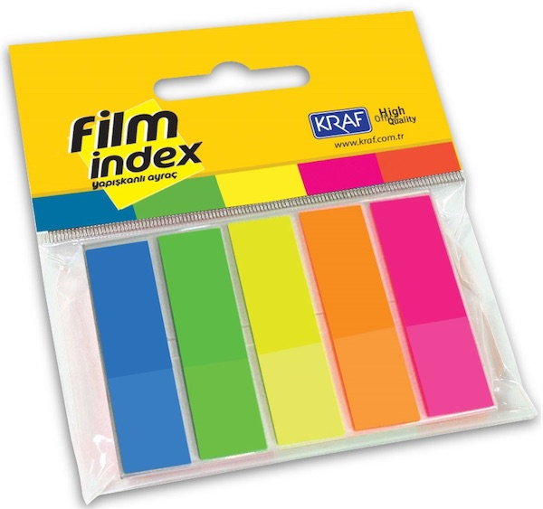 KRAF INDEX FILM (PP) 13x44MM 5 RENK X 25YP 1344 - 