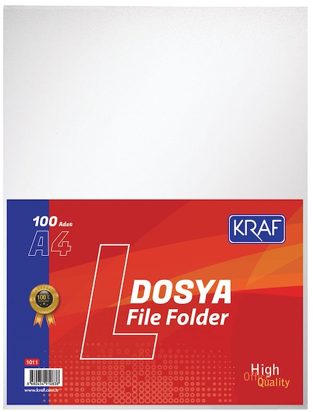 KRAF L POŞET DOSYA A4 100 LÜ 1011- 