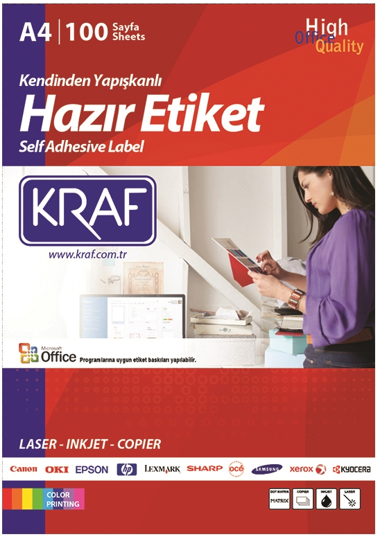 KRAF LASER ETİKET KF-2000 210 x 297 MM - 