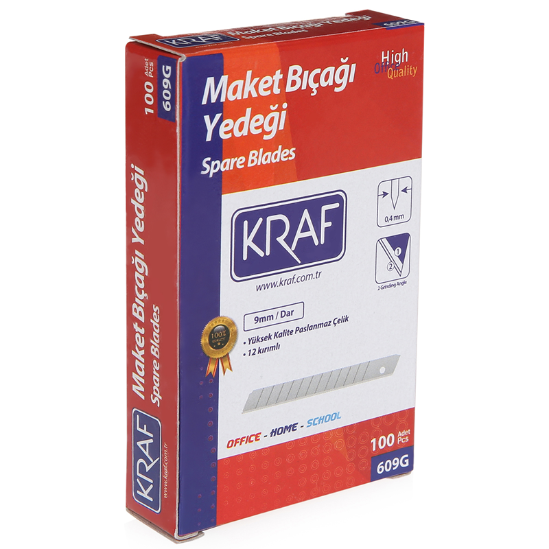 KRAF MAKET BIÇAĞI YEDEĞİ DAR 100 LÜ 609G- 