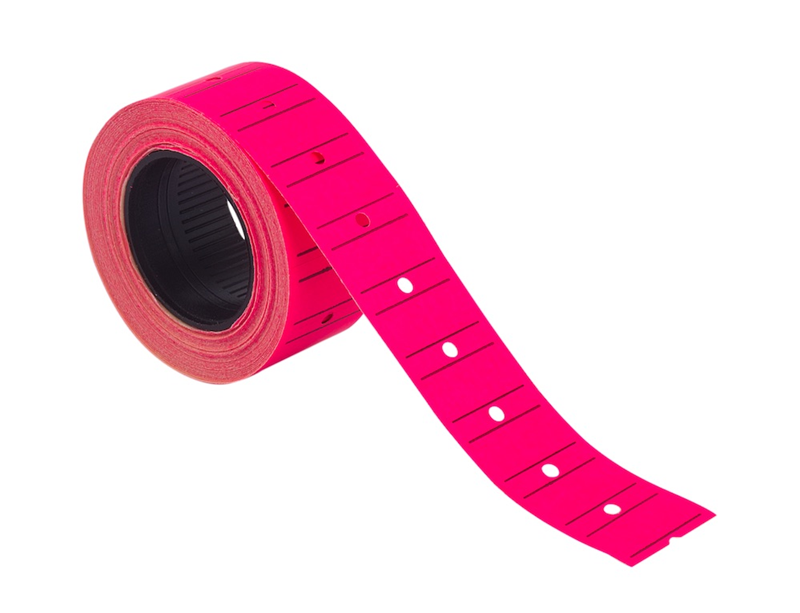 KRAF MOTEX ETİKET 12x21 MM FOSFORLU PEMBE- 