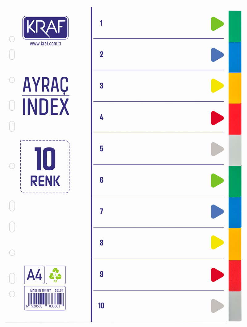 KRAF SEPARATÖR 1010R 10 RENK- 