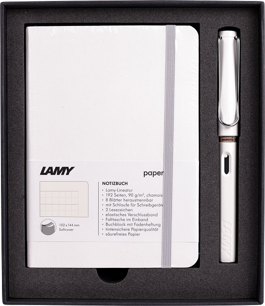 LAMY DOLMA KALEM SET DEFTERLİ BEYAZ B4B-19B-M- 