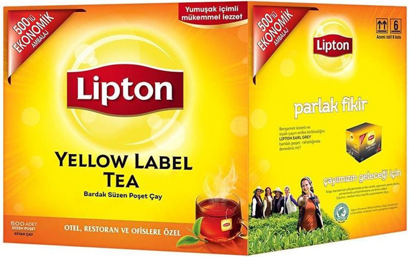 LİPTON BARDAK POŞET ÇAY 500 LÜ YELLOW LABEL 2GR 70004874-69700887- 