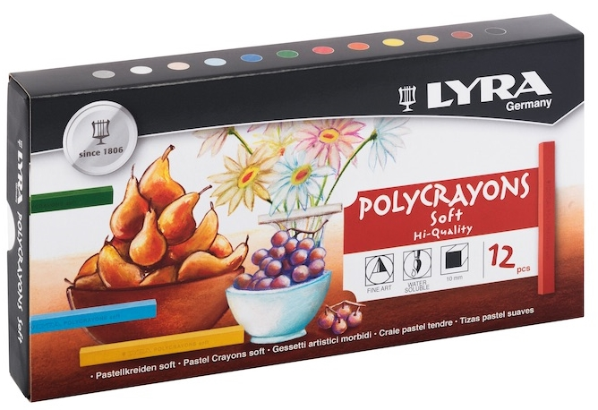 LYRA PASTEL TOZ SOFT POLYCRAYONS 12Lİ 5651120- 