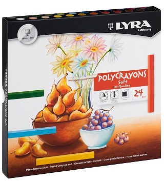 LYRA PASTEL TOZ SOFT POLYCRAYONS 24LÜ 5651240- 