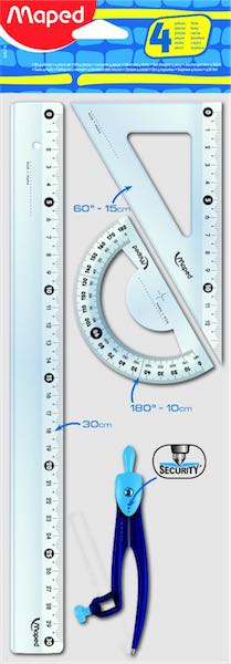 MAPED ÇİZİM SETİ PERGELLİ START 30CM 4LÜ 899218- 