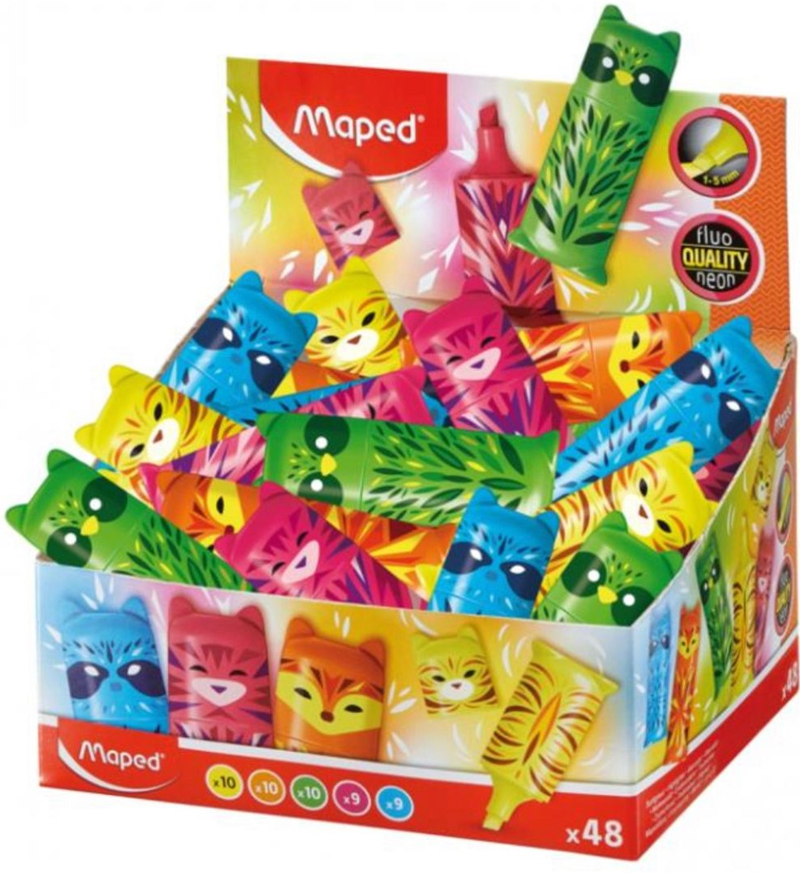 MAPED FOSFORLU KALEM MİNİ CUTE DISPLAY 48 Lİ 743638- 