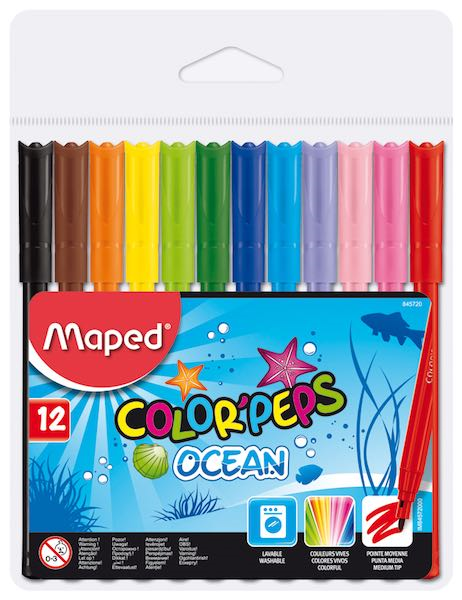 MAPED KEÇELİ KALEM COLOR PEP'S OCEAN 12 Lİ 845720- 