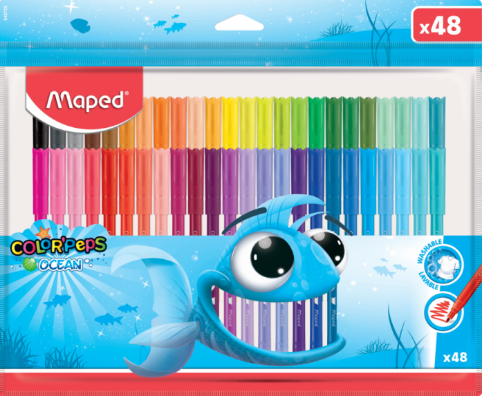 MAPED KEÇELİ KALEM COLOR PEP'S OCEAN 48 Lİ 845726- 