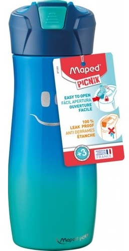 MAPED MATARA PICNIK 580 ML ÇELİK GÜLEN YÜZ MAVİ 871303- 