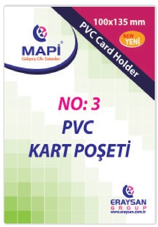 MAPİ KART KABI PVC DİKEY 100X135 100LÜ 910 10 37- 