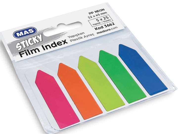 MAS INDEX FILM (PP) OK ŞEKİLLİ 5 RENK 3662- 