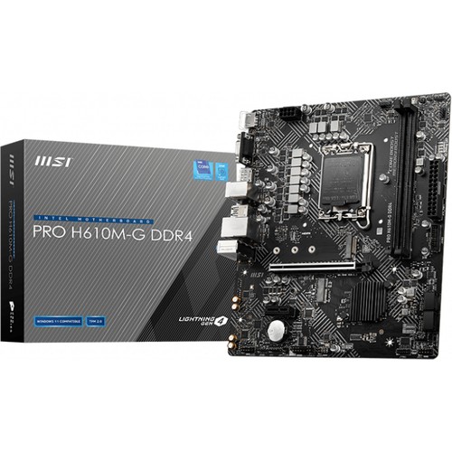 MSI PRO H610M-G DDR4 3200MHZ mATX 1700