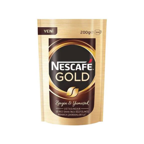 Nescafe Gold Çözünebilir Kahve (Ekopaket) (200 GR) (1 Paket)