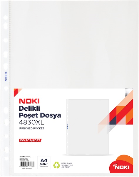 NOKİ POŞET DOSYA XL 100 LÜ 4830XL- 