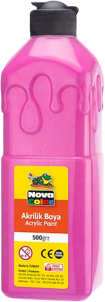 NOVA COLOR AKRİLİK BOYA 500 GR PEMBE NC-390- 