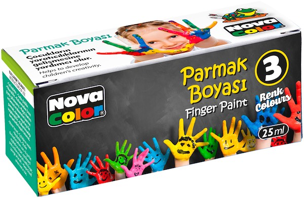 NOVA COLOR PARMAK BOYASI 25CC 3'LÜ NC-137- 