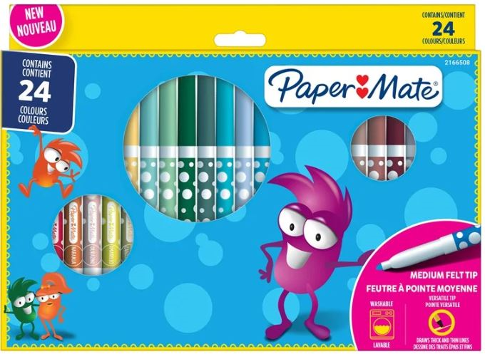 PAPERMATE KEÇELİ KALEM 24 LÜ 2166508- 