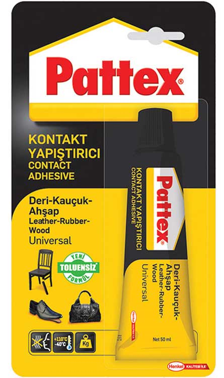 PATTEX YAPIŞTIRICI DERİ KAUÇUK AHŞAP 50 GR 2872091- 