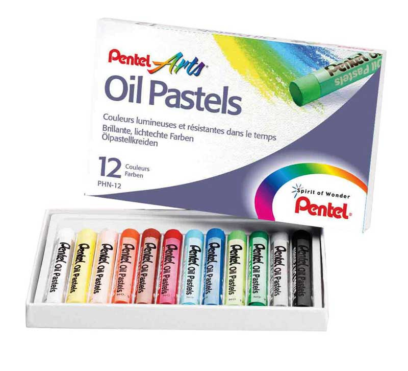 PENTEL PASTEL BOYA YAĞLI PHN12 12 RENK- 