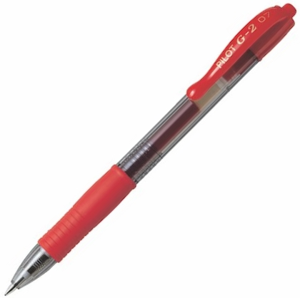 PILOT JEL KALEM G2 MEKANİZMALI 0.7 KIRMIZI BL-G2-7-R-FF- 