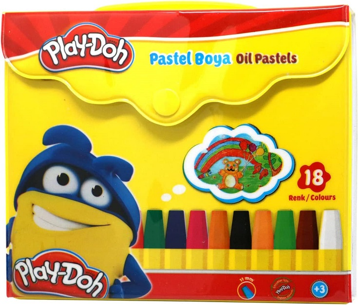 PLAY-DOH PASTEL BOYA ÇANTALI 18 RENK PA006- 