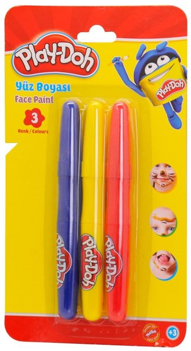 PLAY-DOH YÜZ BOYASI 3 RENK SET YU002- 