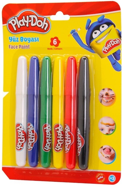 PLAY-DOH YÜZ BOYASI 6 RENK SET YU001- 