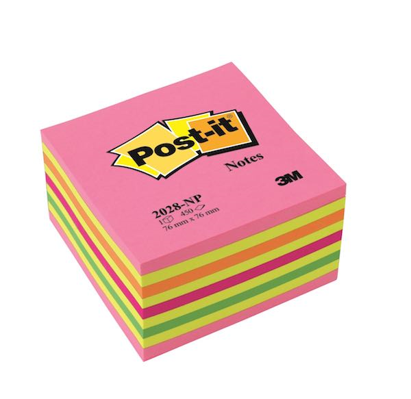 POST-IT YAPIŞKANLI KÜP NOT 76X76 PEMBE 450YP 2028NP- 