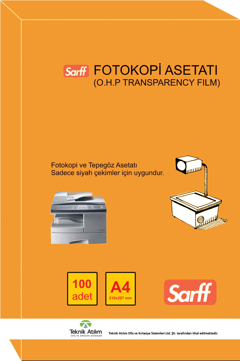 SARFF FOTOKOPİ ASETATI A3 100 LÜ 15330090- 